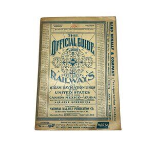 The Official Guide of the Railways July, 1959 Original!